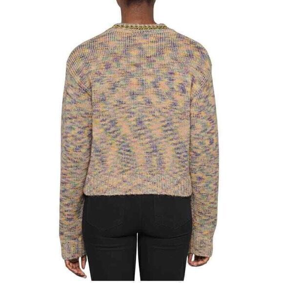 Re/Done Re Done 50s Crew Neck Sweater‎ XO Rainbow Small Knit Retro - Picture 3 of 11